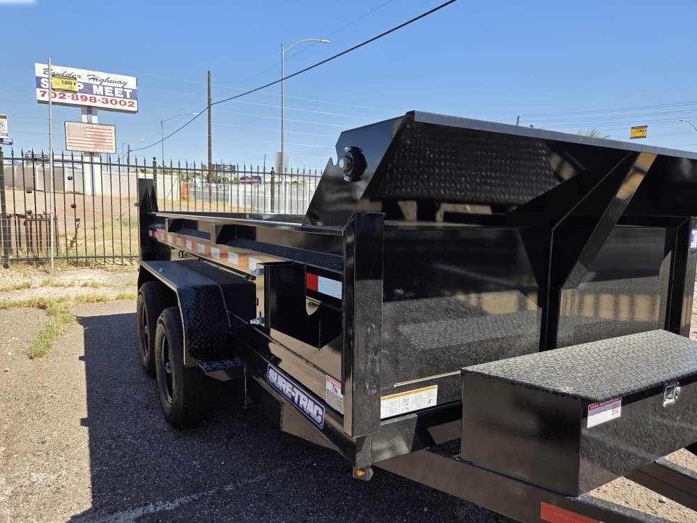 6x10 SD Low Profile Dump Trailer - 10K GVWR | Black