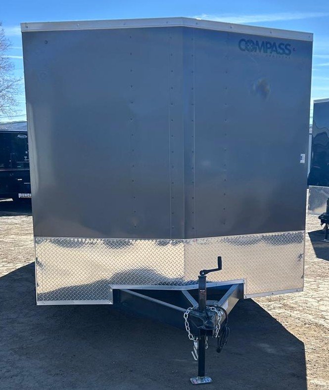 8.5x16 Indigo DLX Flat Top V-Nose Enclosed Trailer Upgraded - 7K GVWR | Carson City, NV
