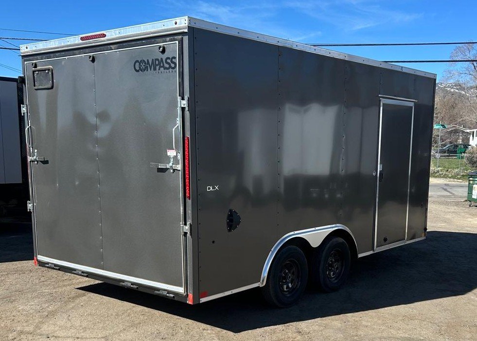 8.5x16 Indigo DLX Flat Top V-Nose Enclosed Trailer Upgraded - 7K GVWR | Carson City, NV