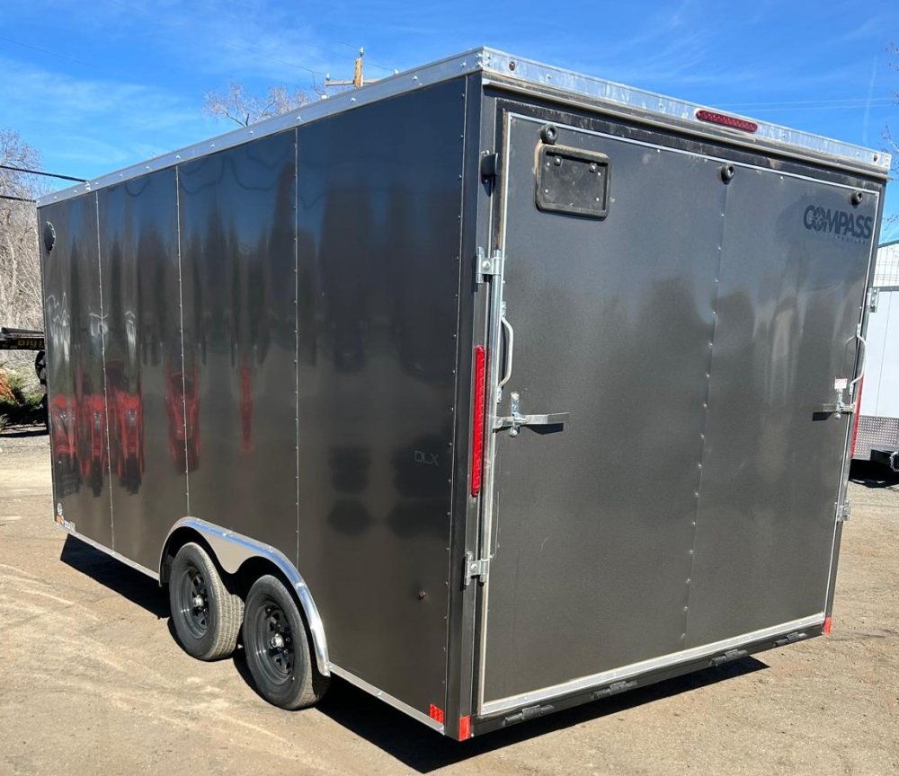 8.5x16 Indigo DLX Flat Top V-Nose Enclosed Trailer Upgraded - 7K GVWR | Carson City, NV