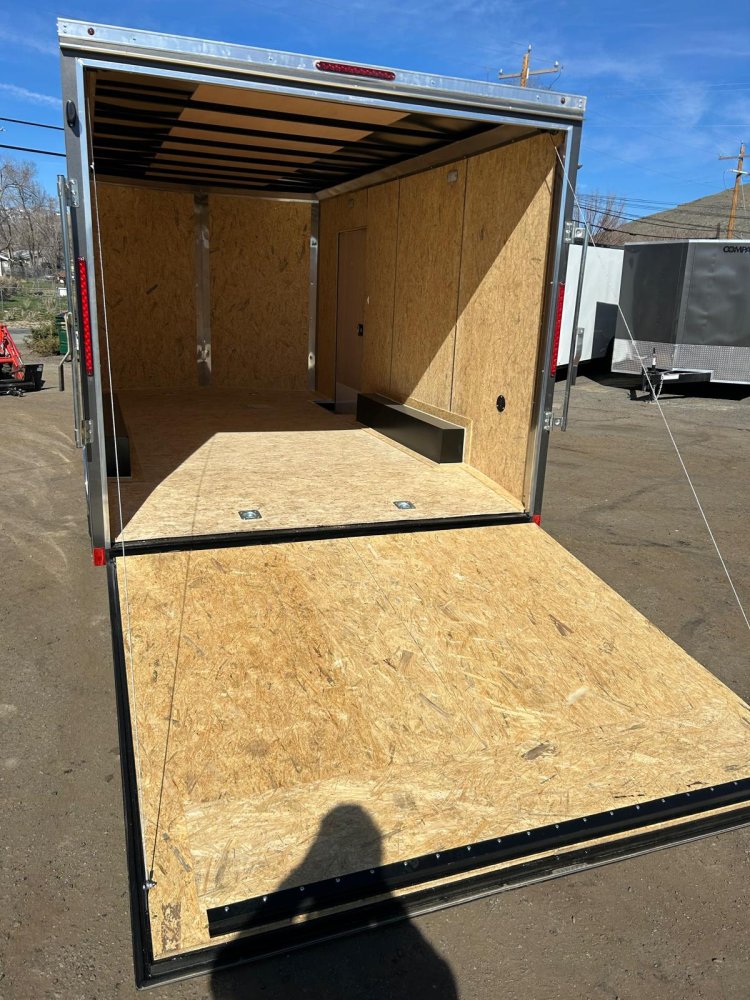 8.5x16 Indigo DLX Flat Top V-Nose Enclosed Trailer Upgraded - 7K GVWR | Carson City, NV