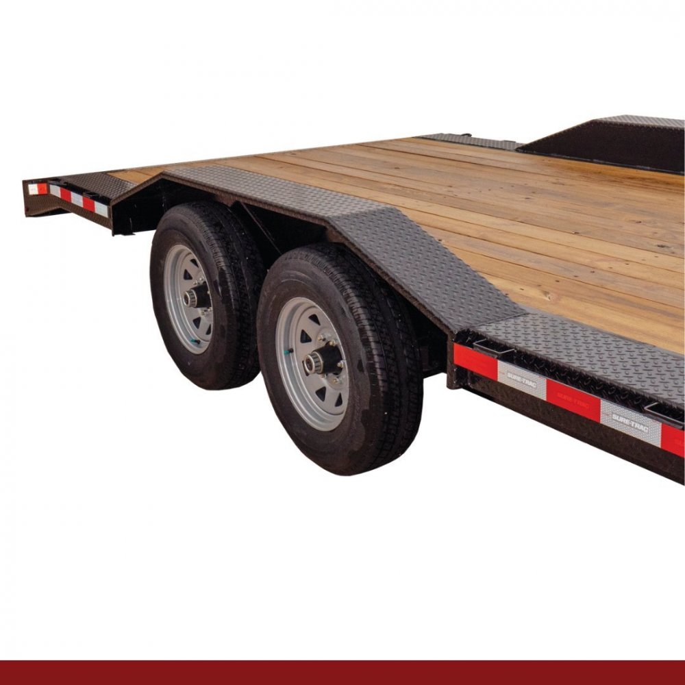 20' + 2' 14k Sure-Trac Equipment - FULL-WIDTH IMPLEMENT EQUIPMENT TRAILERS