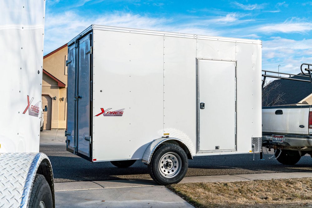 6x12 Mirage Enclosed Cargo - XPRES Flat Top V-Nose Enclosed Cargo Trailer 7K