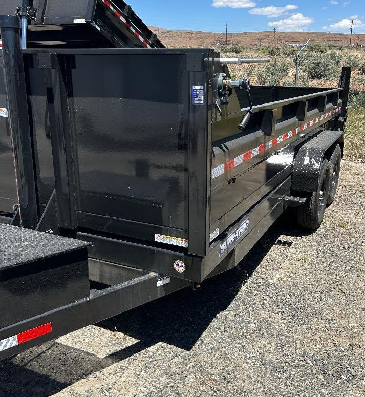 7x14 HD Low Profile Dump Trailer - Telescopic Hoist, 14K GVWR