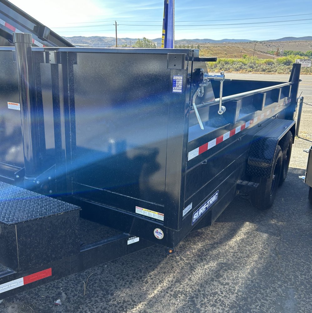 7x14 HD Low Profile Dump Trailer - Telescopic Hoist, 14K GVWR