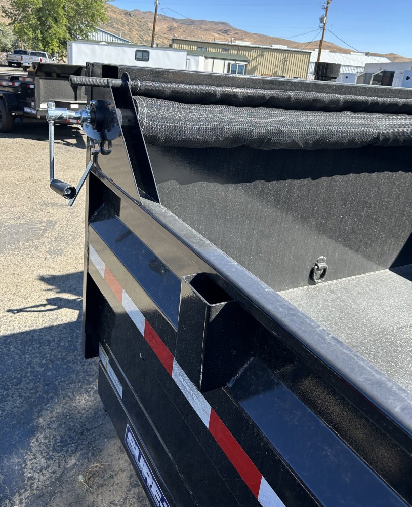 7x14 HD Low Profile Dump Trailer - Telescopic Hoist, 14K GVWR