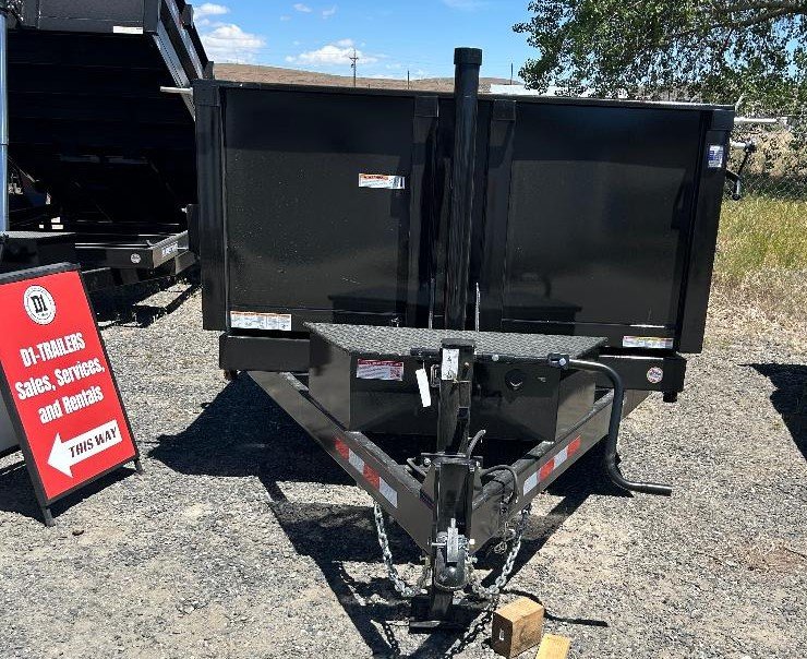7x14 HD Low Profile Dump Trailer - Telescopic Hoist, 14K GVWR