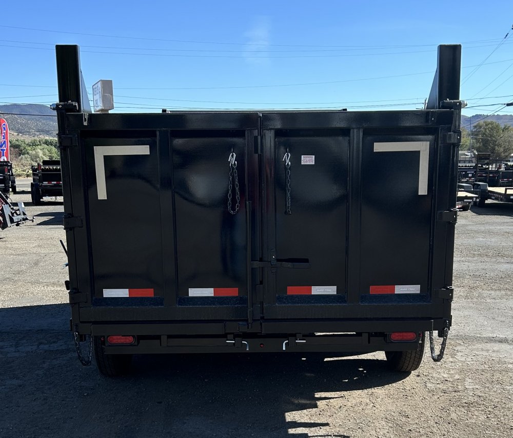 7x14 HD Low Profile Dump Trailer - Telescopic Hoist, 14K GVWR