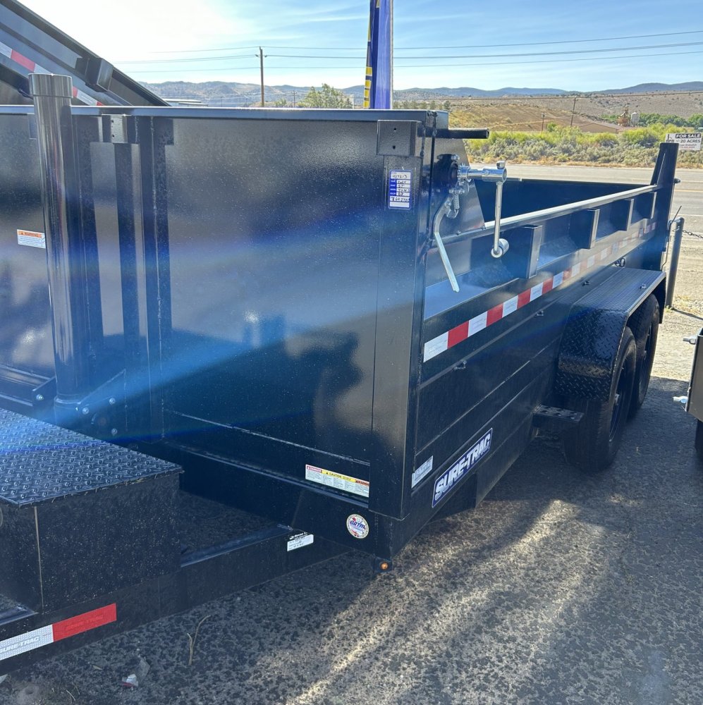 7x14 HD Low Profile Dump Trailer - Telescopic Hoist, 14K GVWR