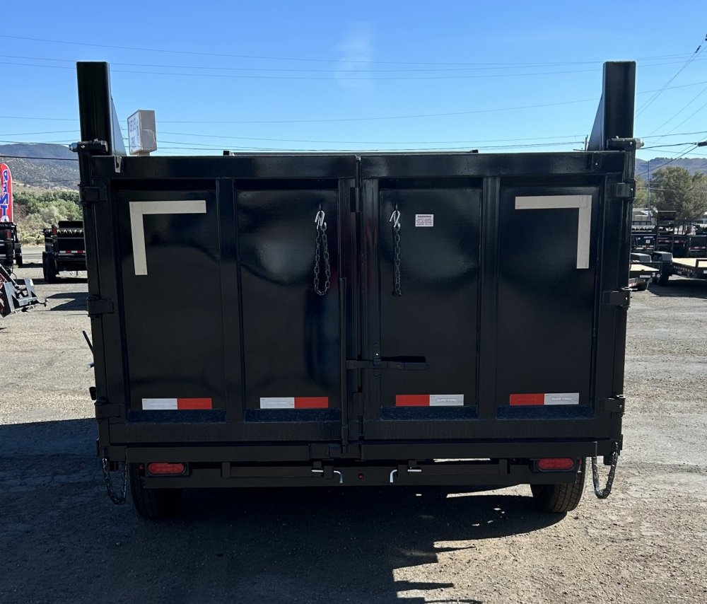 7x14 HD Low Profile Dump Trailer - Telescopic Hoist, 14K GVWR