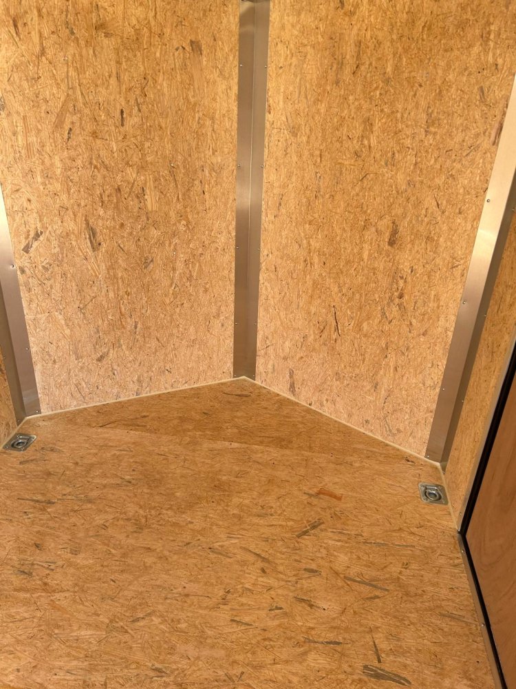 7x14 Journey SE Flat Top Sloped V-Nose Enclosed Cargo Trailer - Black | D1 Trailers Carson City, NV