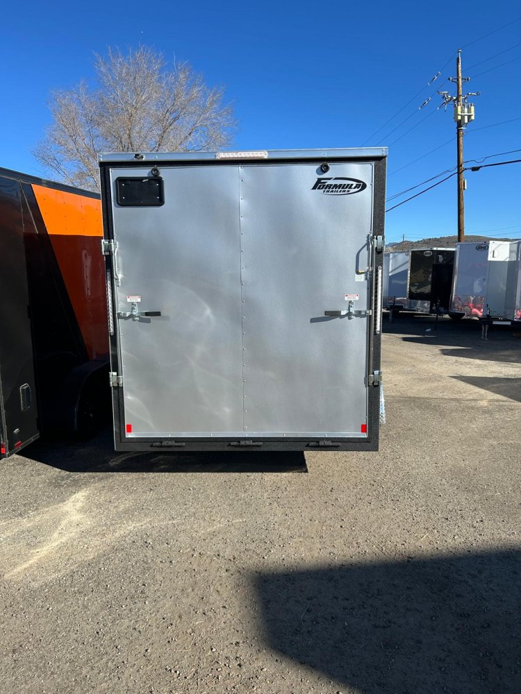 7x16 Traverse Flat Top V-Nose Enclosed Trailer - White | 7K GVWR | Carson City, NV