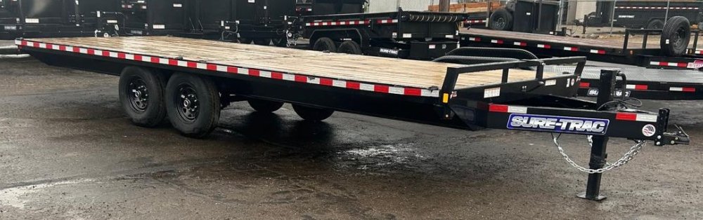 8.5x22 SD Deckover Flatbed Trailer - 15K GVWR - Black | Carson City, NV