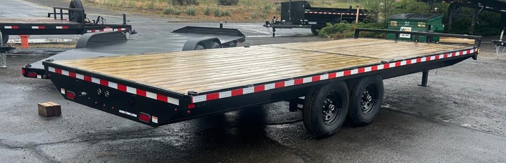 8.5x22 SD Deckover Flatbed Trailer - 15K GVWR - Black | Carson City, NV