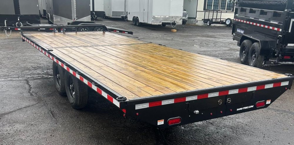 8.5x22 SD Deckover Flatbed Trailer - 15K GVWR - Black | Carson City, NV