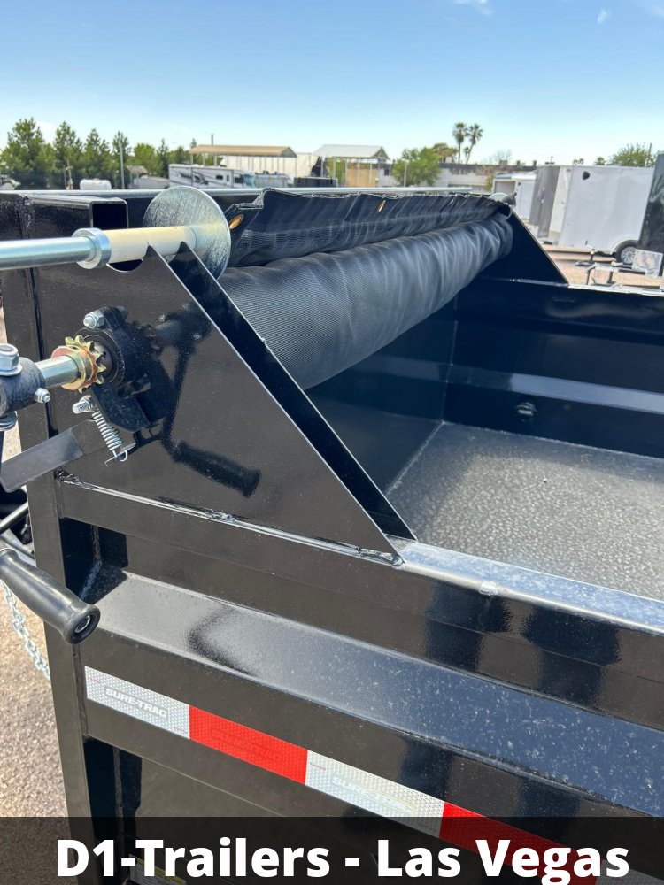 7x14 HD Low Profile Dump Trailer - Telescopic Hoist, 14K GVWR