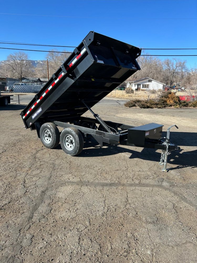 6x10 SD Low Profile Dump Trailer - 10K GVWR | Black