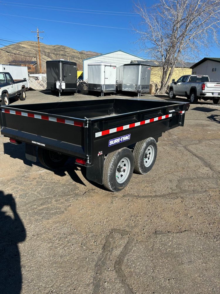 6x10 SD Low Profile Dump Trailer - 10K GVWR | Black