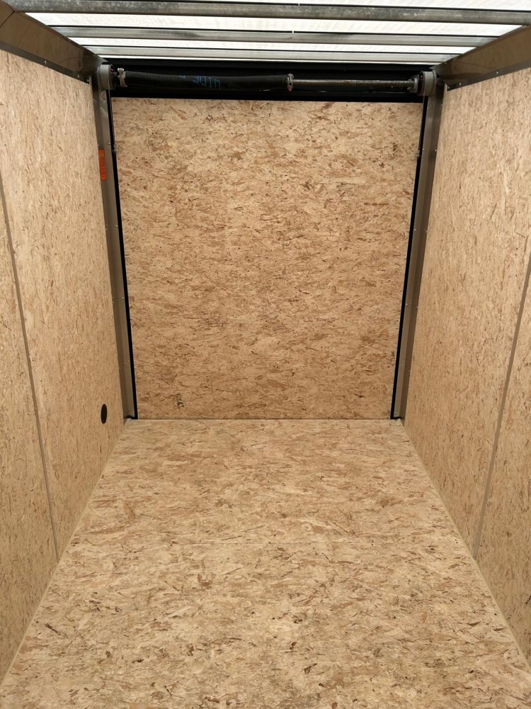 6x12 Conquest SE Flat Top Sloped V-Nose Enclosed Trailer - Black | Carson City, NV