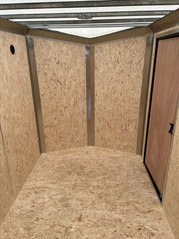 6x12 Conquest SE Flat Top Sloped V-Nose Enclosed Trailer - Black | Carson City, NV