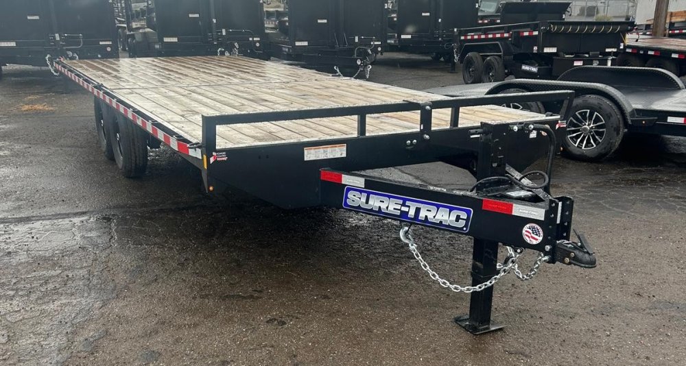 8.5x22 SD Deckover Flatbed Trailer - 15K GVWR - Black | Carson City, NV