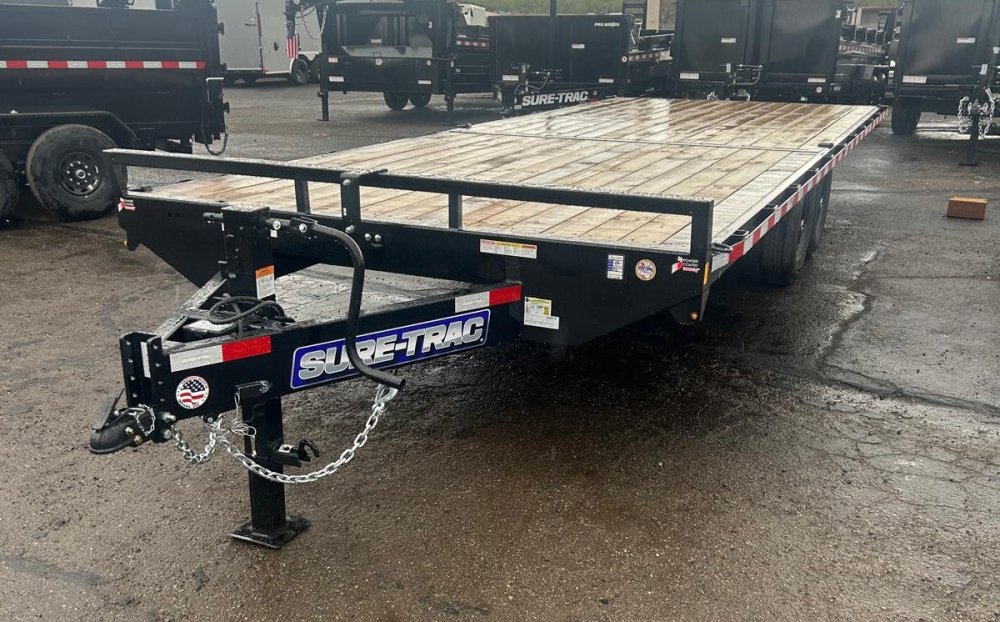 8.5x22 SD Deckover Flatbed Trailer - 15K GVWR - Black | Carson City, NV