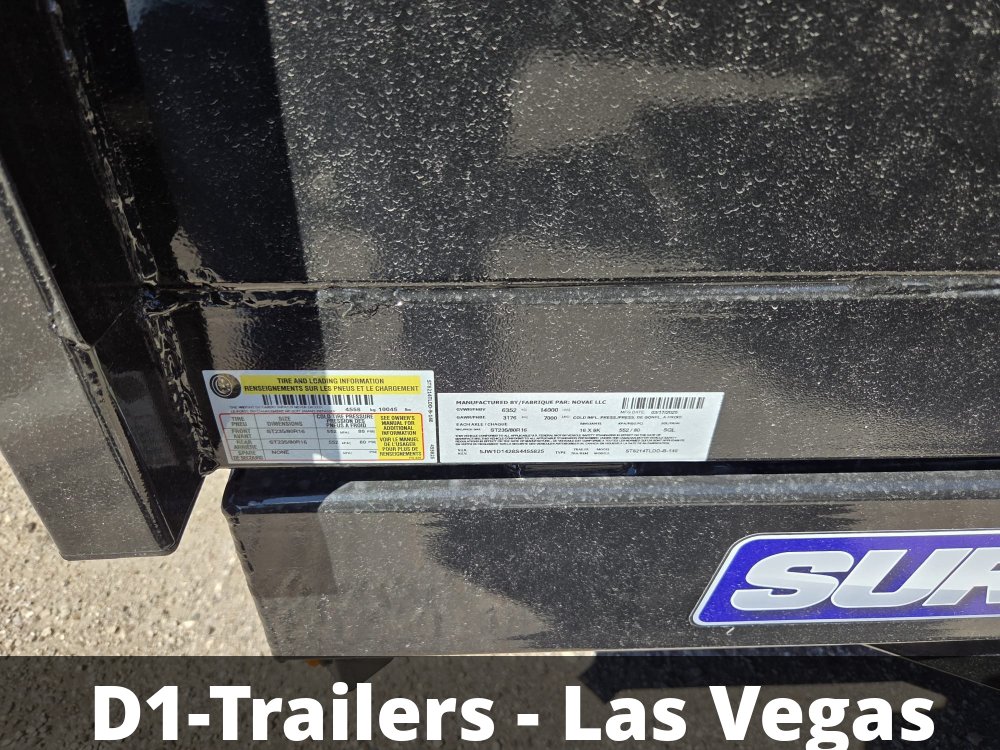 7x14 HD Low Profile Dump Trailer - Telescopic Hoist, 14K GVWR