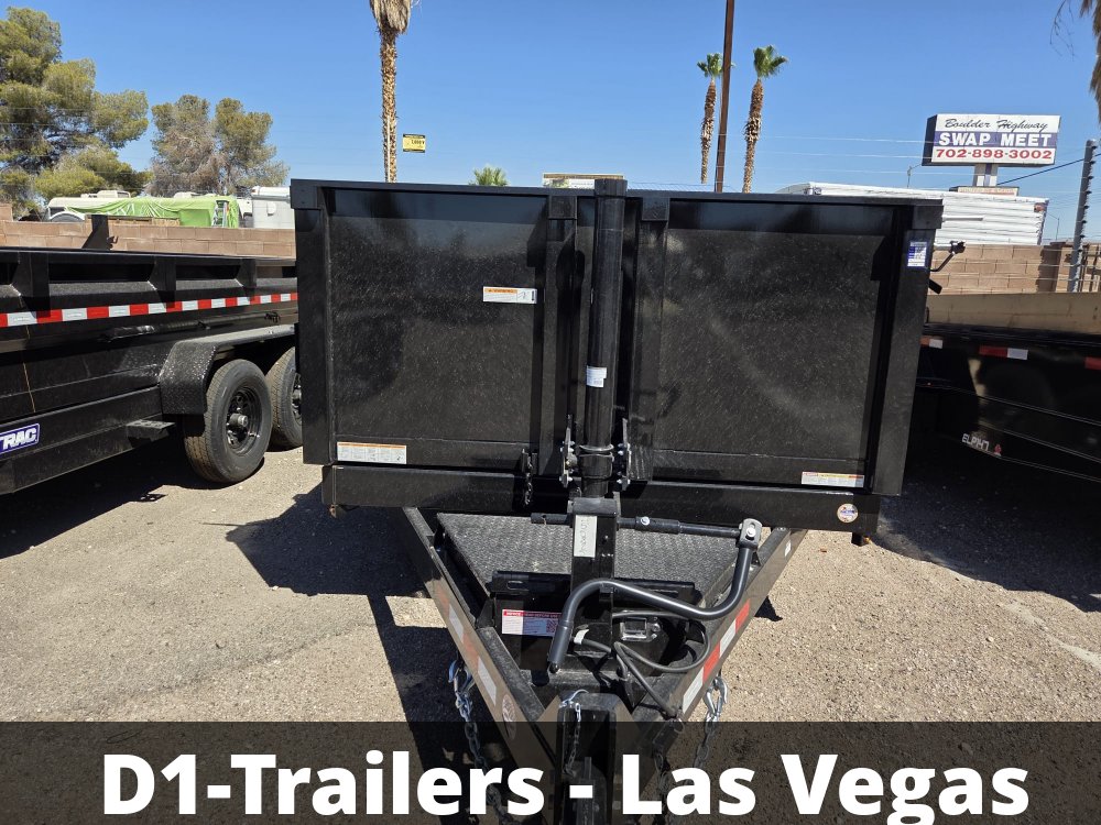 7x14 HD Low Profile Dump Trailer - Telescopic Hoist, 14K GVWR