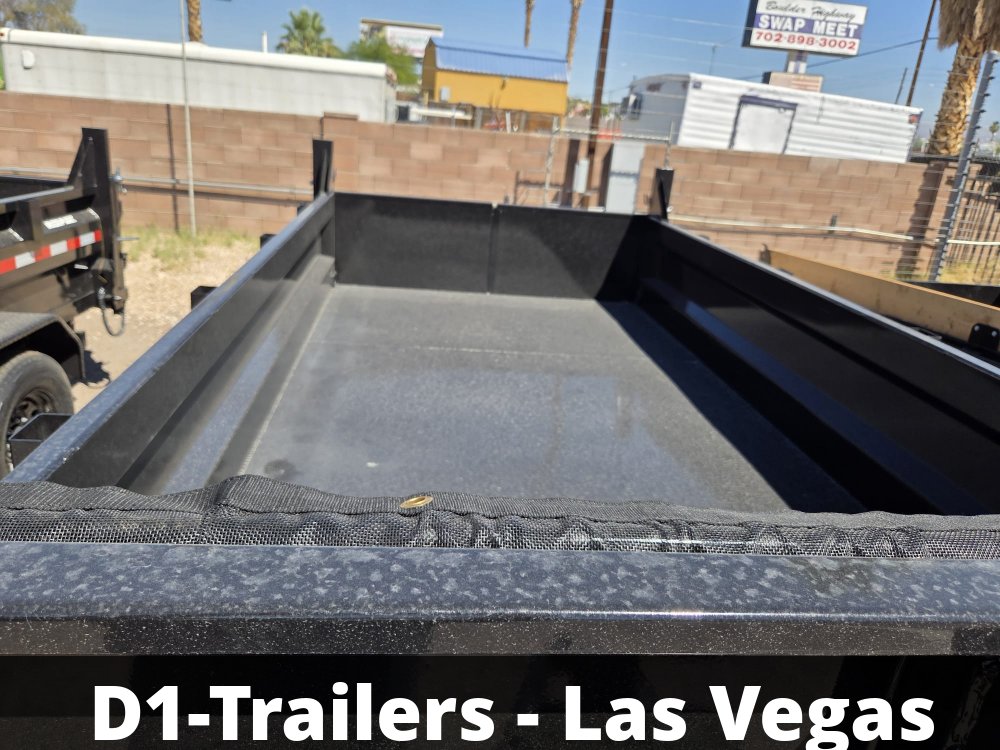 7x14 HD Low Profile Dump Trailer - Telescopic Hoist, 14K GVWR