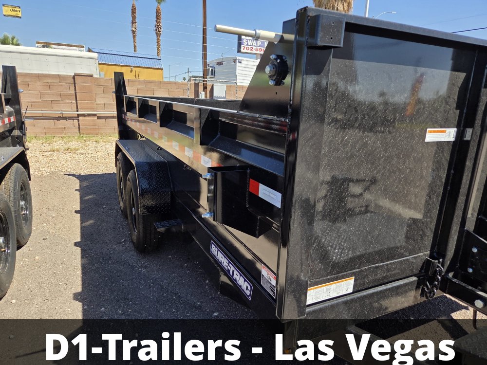 7x14 HD Low Profile Dump Trailer - Telescopic Hoist, 14K GVWR