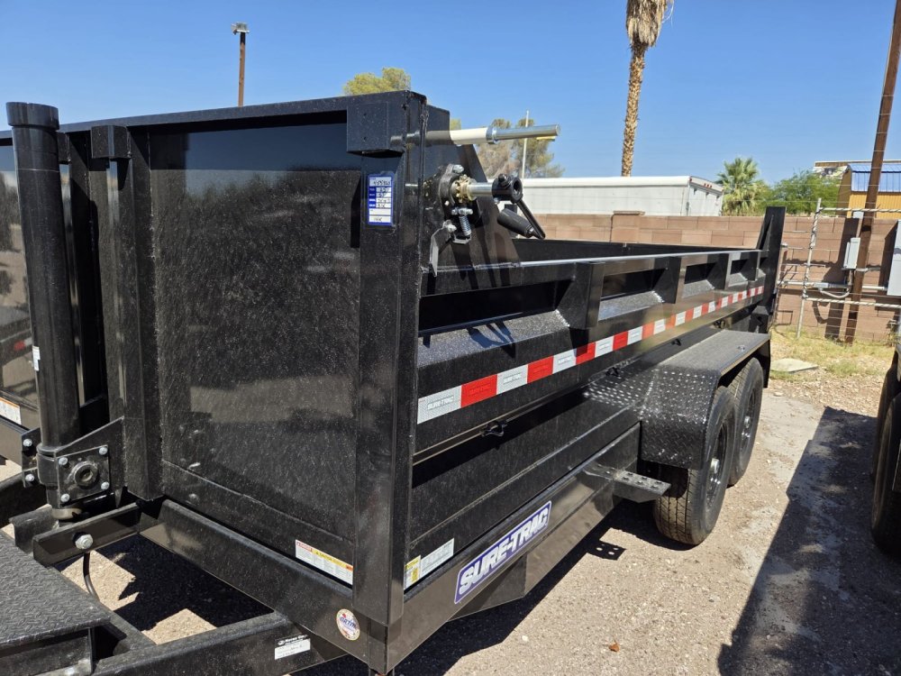 7x14 HD Low Profile Dump Trailer - Telescopic Hoist, 14K GVWR