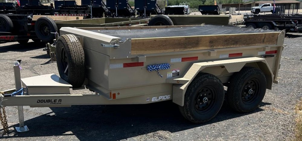 6x10 Double A Excel Series - 10K GVWR Low Profile Dump Trailer