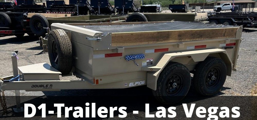 6x10 Double A Excel Series - 10K GVWR Low Profile Dump Trailer
