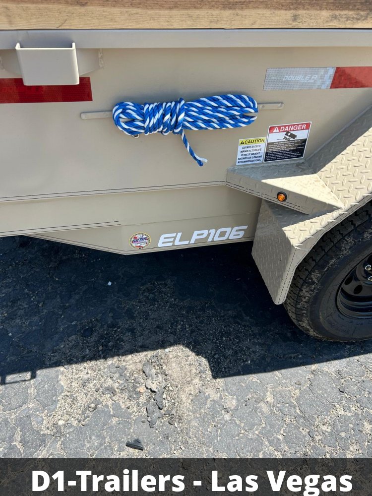 6x10 Double A Excel Series - 10K GVWR Low Profile Dump Trailer