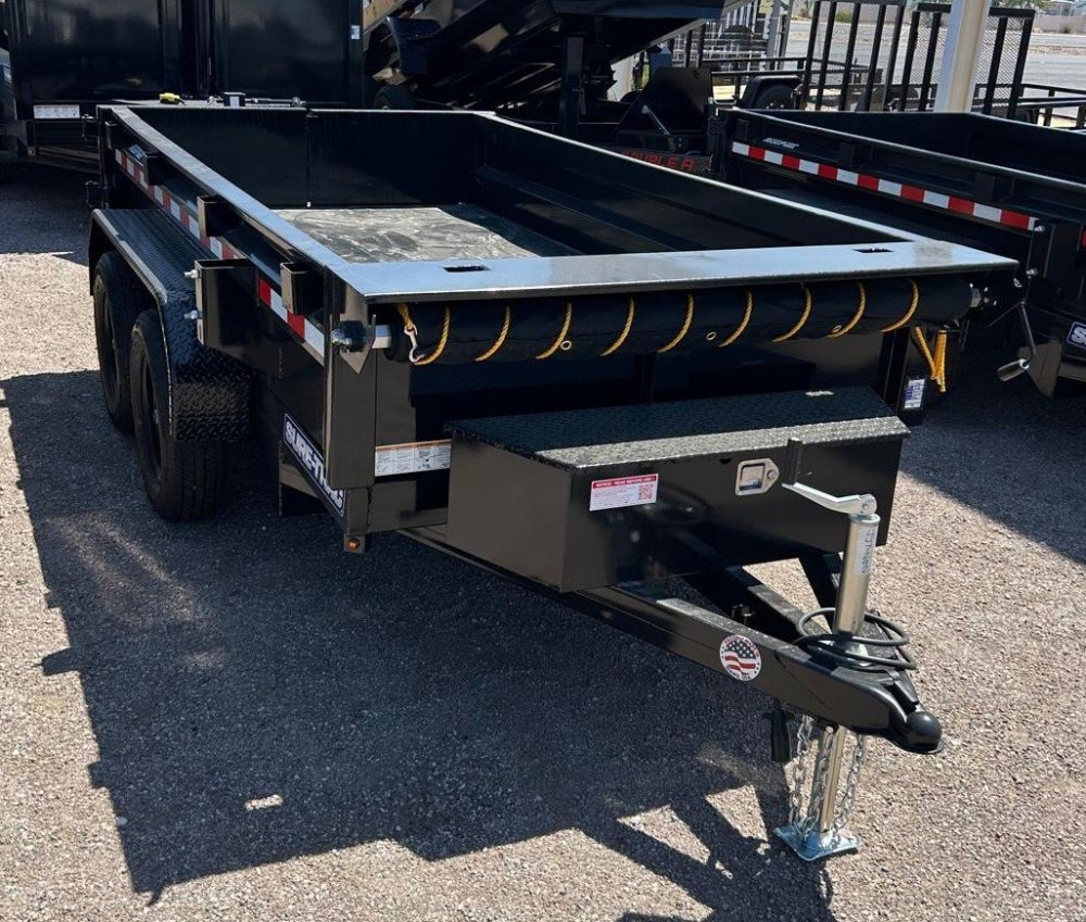 5x10 Low Profile Homeowner Dump Trailer - Black | Built for Everyday Tough Jobs