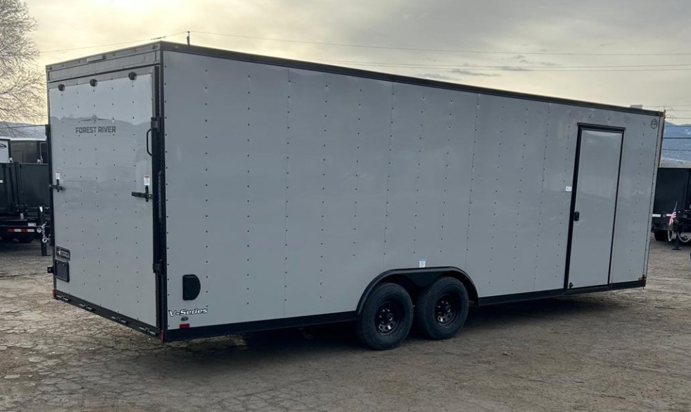 8.5x24 Continental Cargo Enclosed Trailer - Dove Gray | Carson City, NV