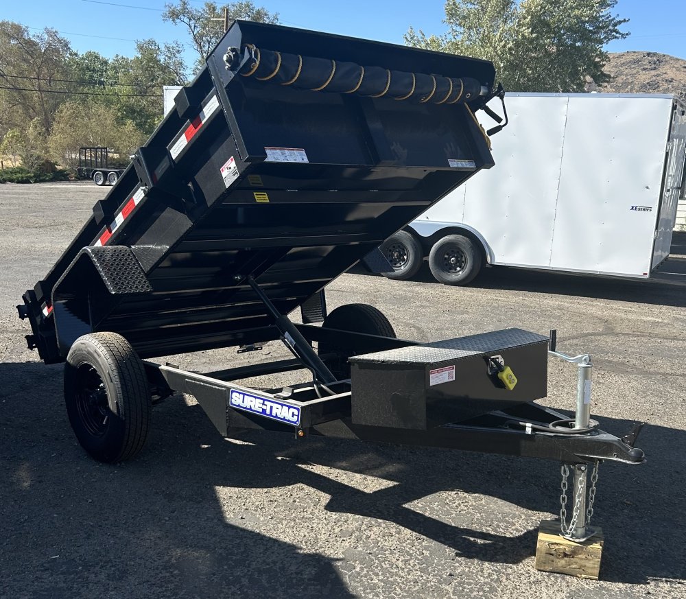 5x8 Single Ram Homeowner Dump Trailer 5K GVWR - Black | Carson City, NV