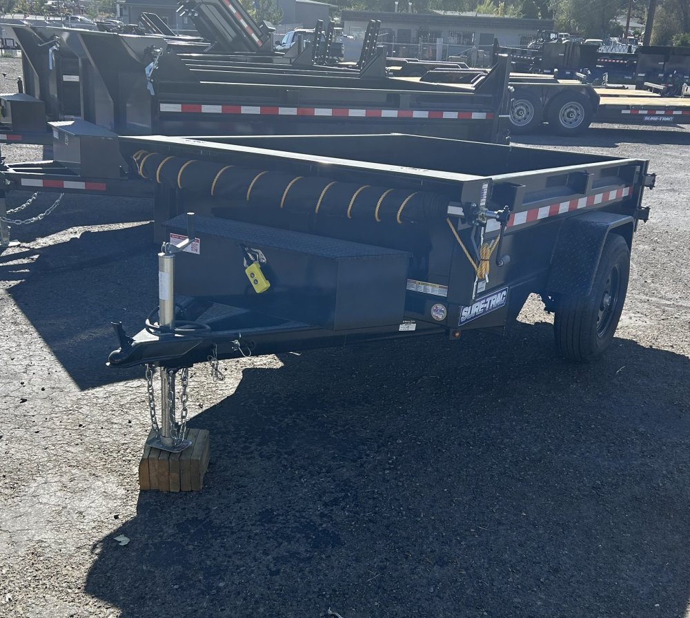 5x8 Single Ram Homeowner Dump Trailer 5K GVWR - Black | Carson City, NV