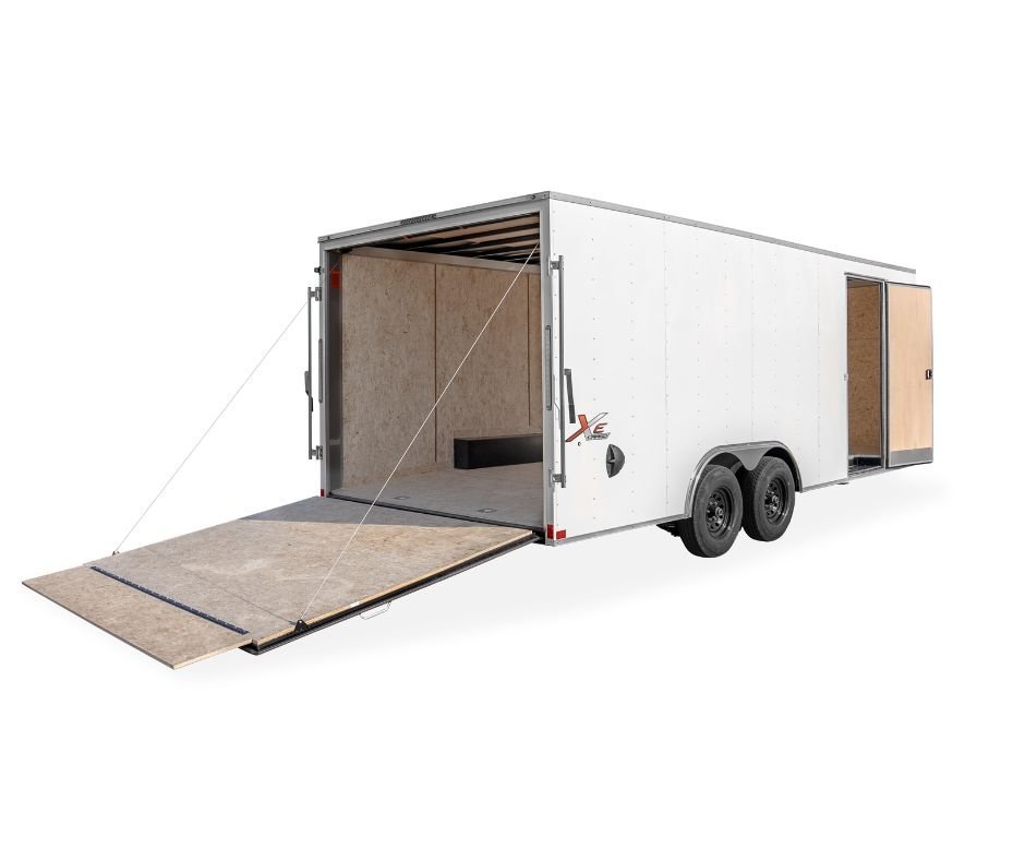 8.5x20 Mirage Enclosed Car Hauler - XE Flat Top V-Nose Enclosed Car Hauler 7K