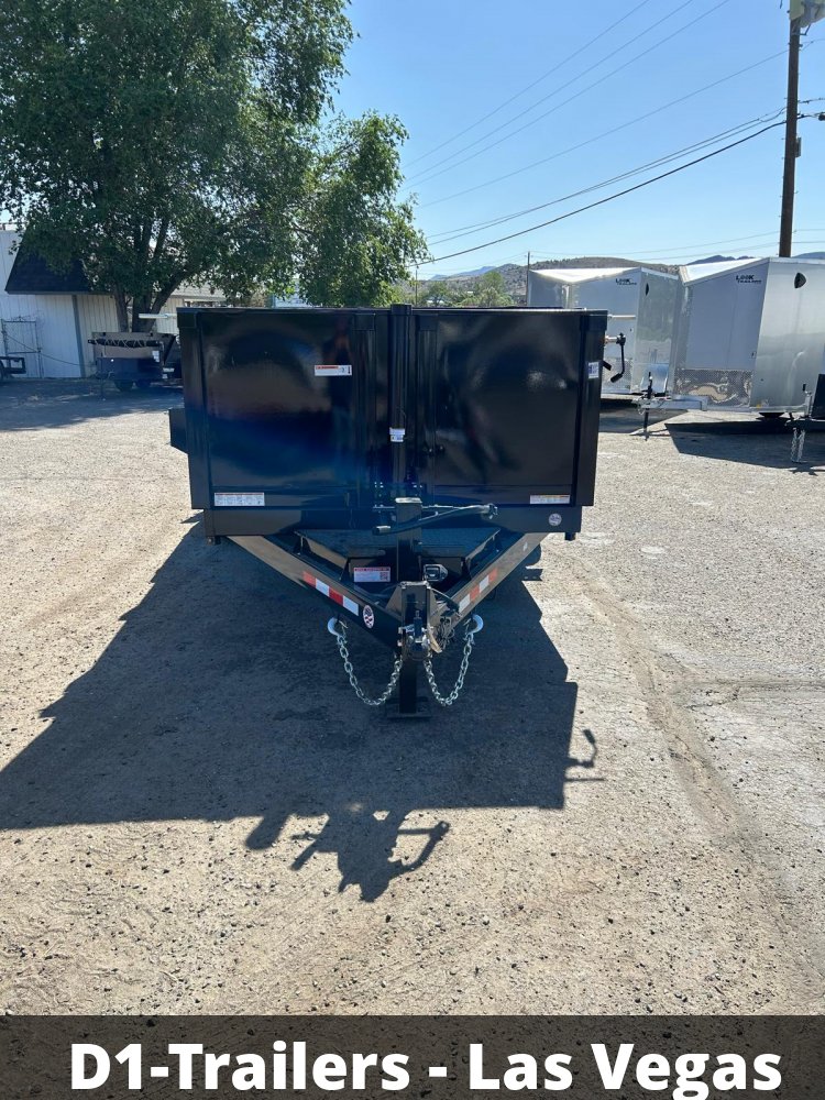 7x14 HD Low Profile Dump Trailer - Telescopic Hoist, 14K GVWR