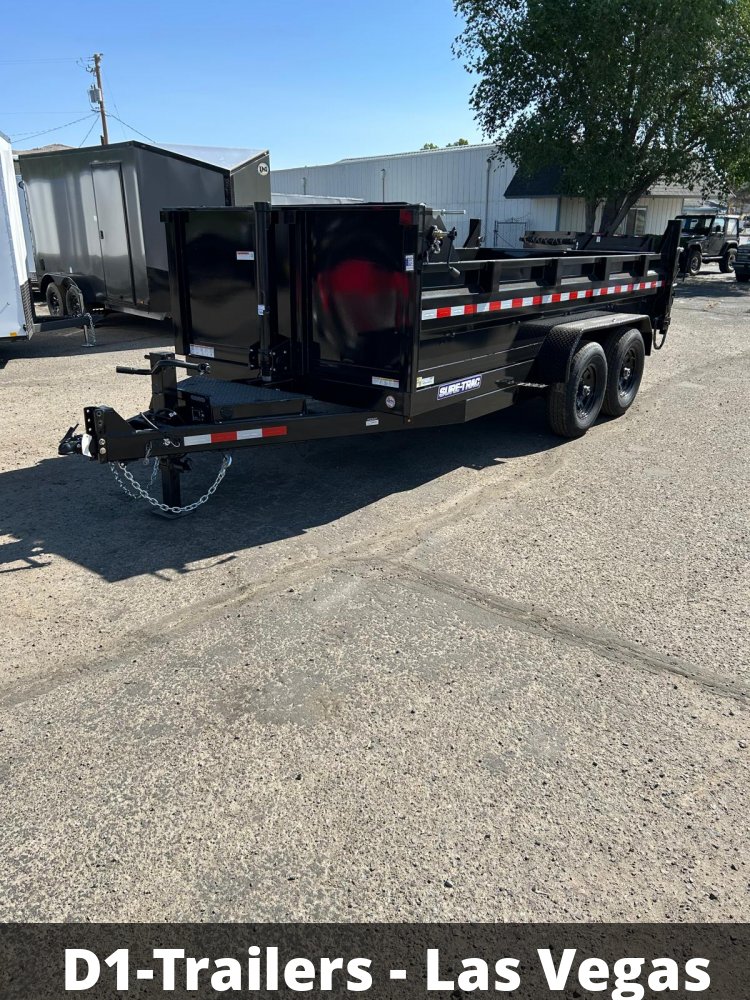 7x14 HD Low Profile Dump Trailer - Telescopic Hoist, 14K GVWR