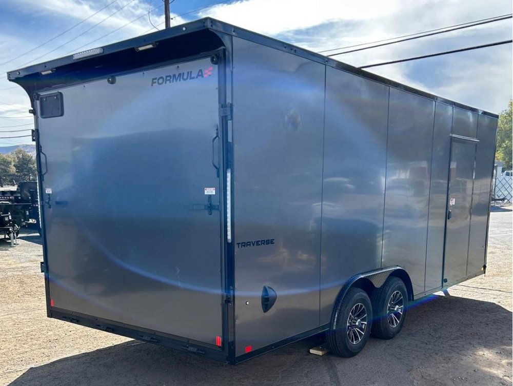 Formula Traverse 8.5x20 Enclosed Trailer - Composite Charcoal with Black Trim