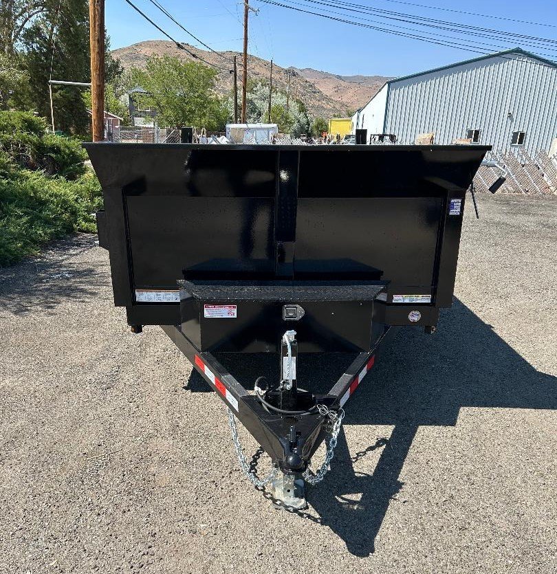 6x12 SD Low Profile Dump Trailer - 10K GVWR | Single Ram | Black Finish