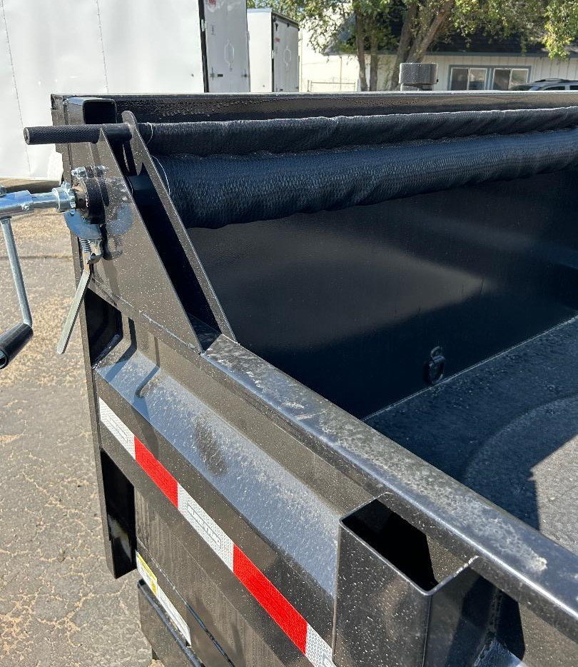 6x12 SD Low Profile Dump Trailer - 10K GVWR | Single Ram | Black Finish