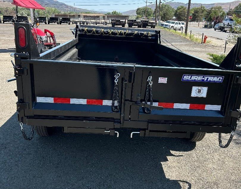 6x12 SD Low Profile Dump Trailer - 10K GVWR | Single Ram | Black Finish