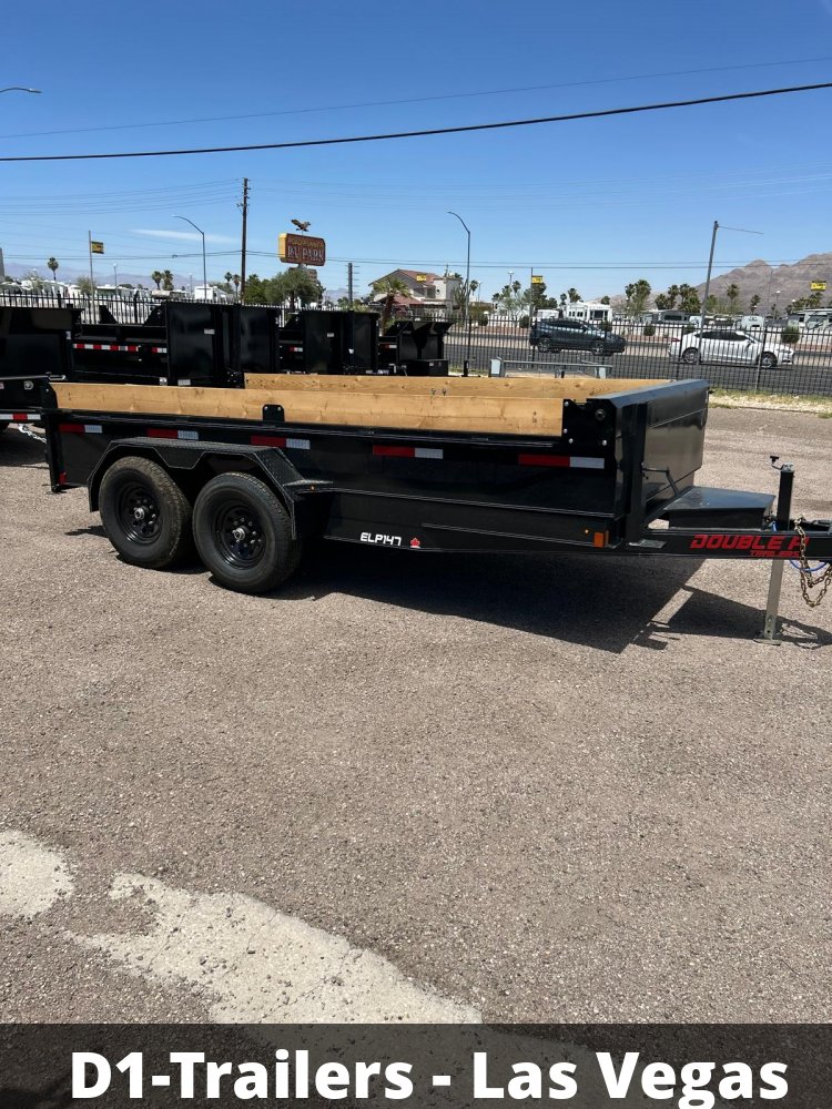 7x14 Double A Low Profile Dump Trailer - 14K GVWR