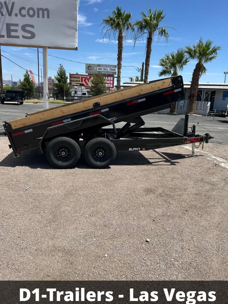 7x14 Double A Low Profile Dump Trailer - 14K GVWR