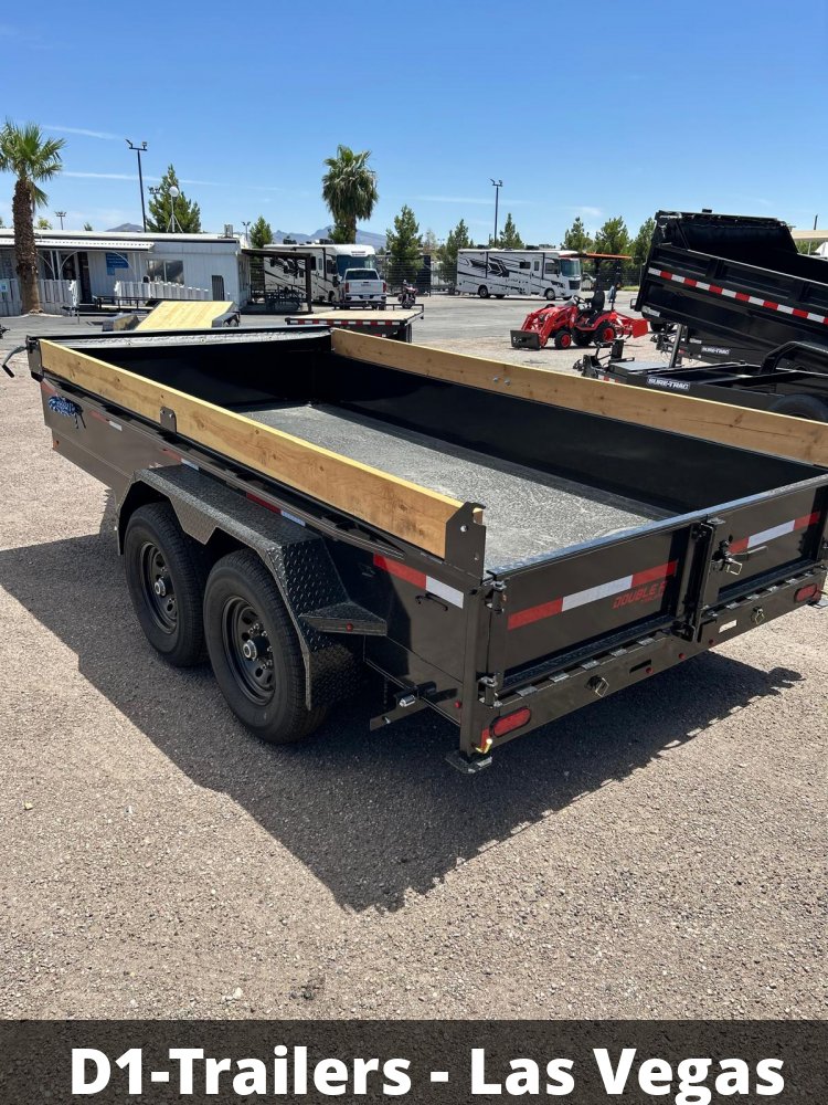 7x14 Double A Low Profile Dump Trailer - 14K GVWR