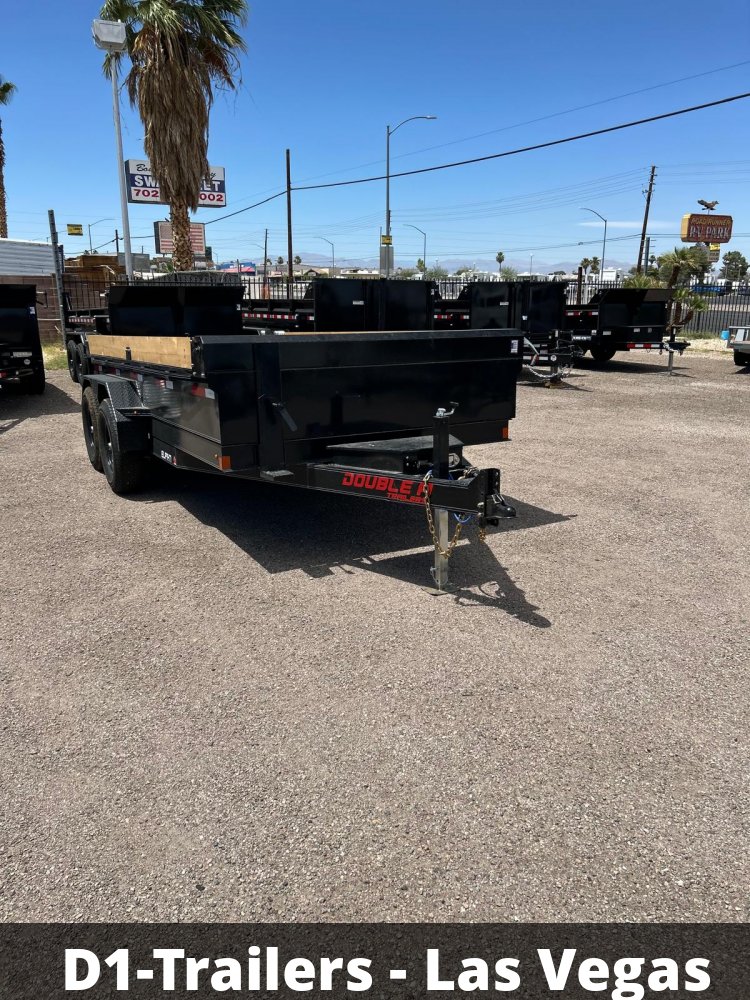 7x14 Double A Low Profile Dump Trailer - 14K GVWR