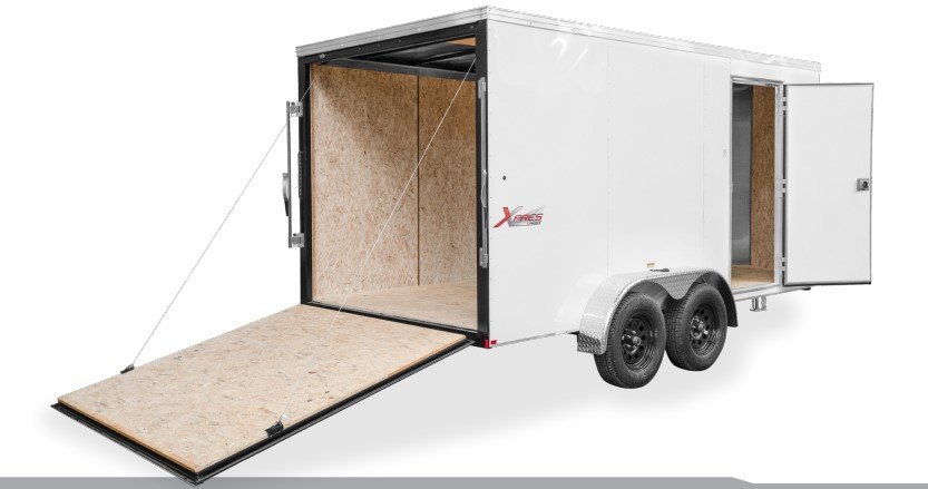 7x16 Mirage - XPres Flat Top V-Nose Enclosed Cargo Trailer 7K